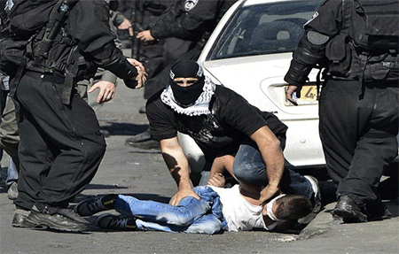 Brutalidad israelí frente al levantamiento palestino